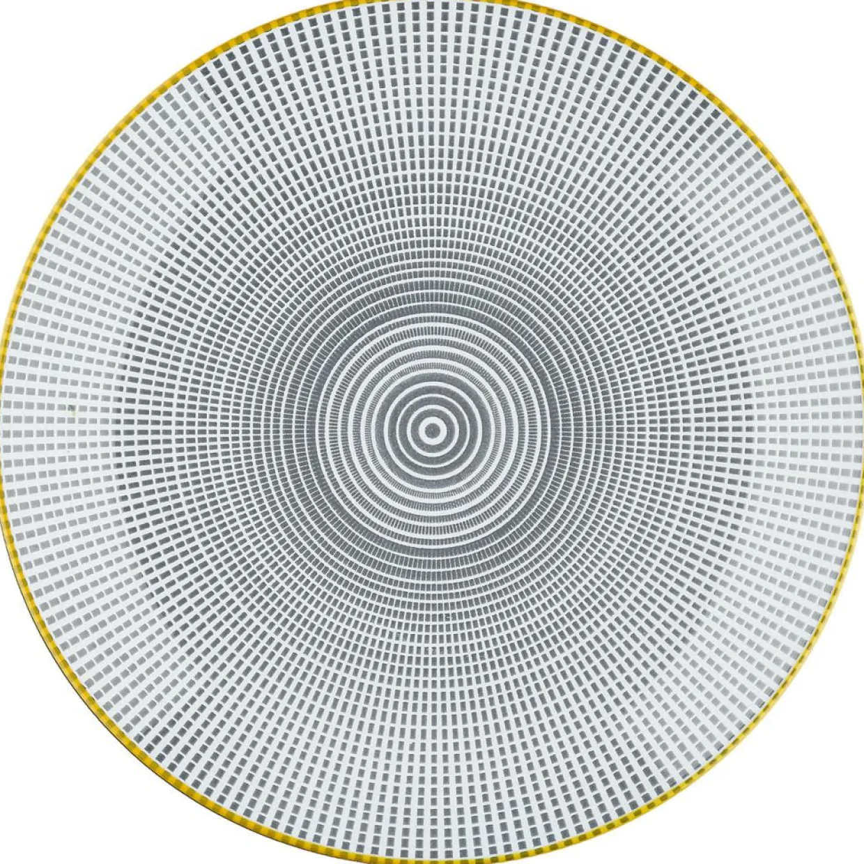 Bjorn Assiettes^6 Assiettes plates Pattern Eclipse gris anthracite - D.26 cm