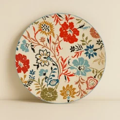 6 Assiettes PlatesJaipur 27Cm En Grès-Novastyl