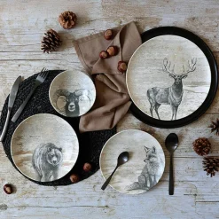 Novastyl Assiettes^6 Assiettes PlatesLachat Cerf 26CmEn Porcelaine