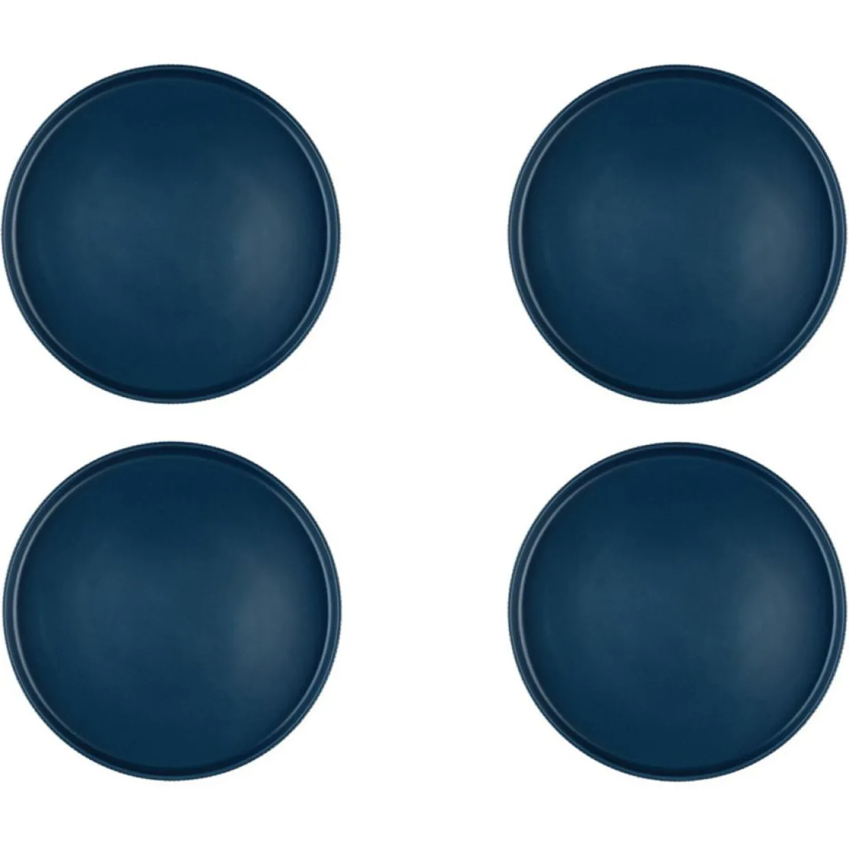 4 Assiettes Scandi bleu marine - D.27 cm-Bjorn Clearance