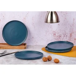 Bjorn Assiettes^4 Assiettes Scandi bleu marine - D.21 cm