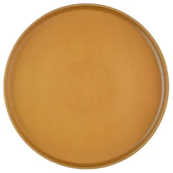 4 Assiettes Scandi jaune ocre - D.21 cm-Bjorn Clearance