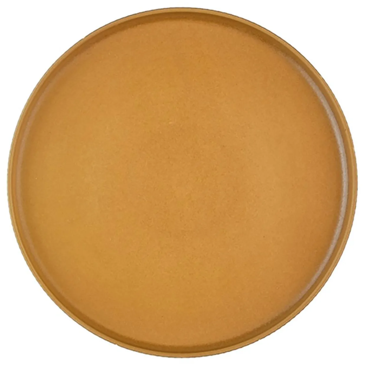4 Assiettes Scandi jaune ocre - D.21 cm-Bjorn Clearance