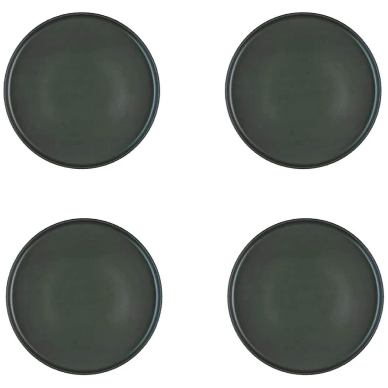 Bjorn Assiettes^4 Assiettes Scandi vert olive - D.21 cm