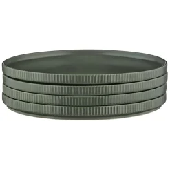 Bjorn Assiettes^4 Assiettes Scandi vert olive - D.21 cm