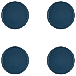 4 Assiettes Scandi bleu marine - D.16 cm-Bjorn Discount