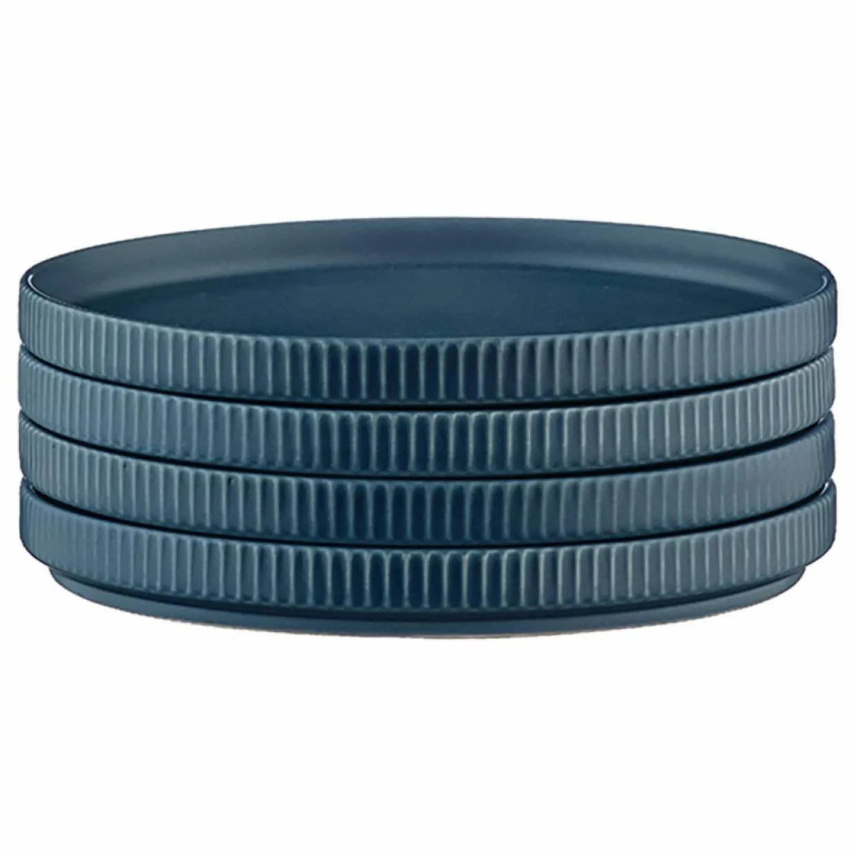 4 Assiettes Scandi bleu marine - D.16 cm-Bjorn Discount