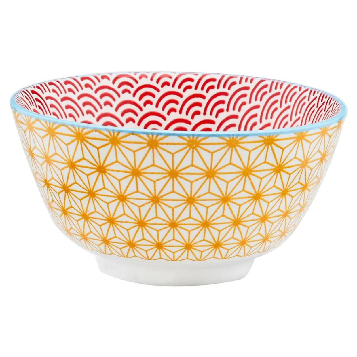 6 Bols apéritif Pattern Color bleu clair/rouge/jaune - D.12 cm-Bjorn Clearance
