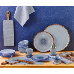 6 Bols apéritif Pattern Dark blue bleu foncé - D.12 cm-Bjorn Best