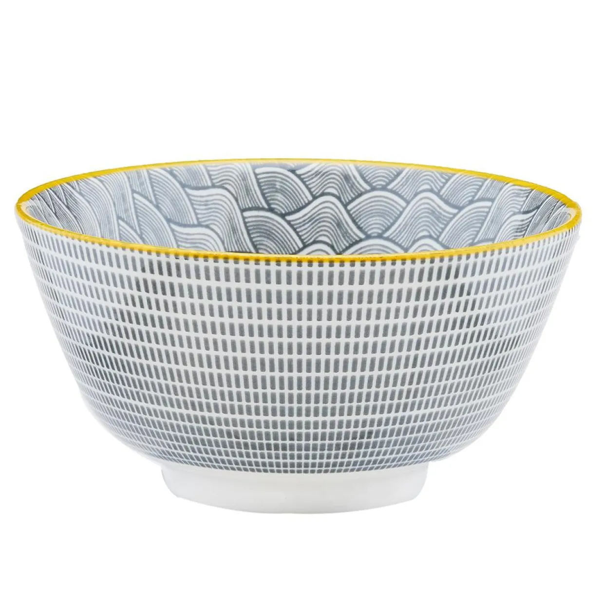 6 Bols apéritif Pattern Eclipse gris anthracite - D.12 cm-Bjorn New