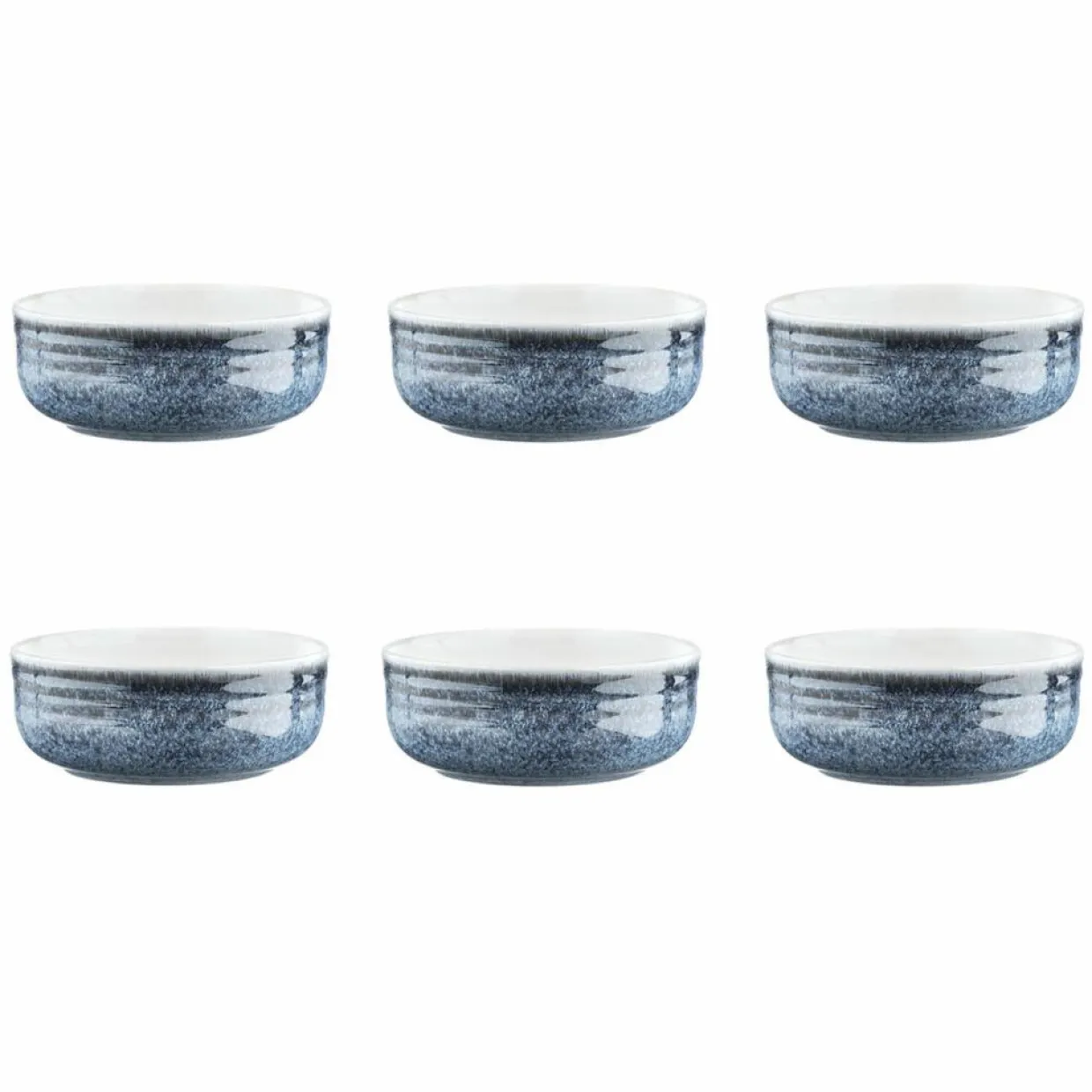 6 Bols Cosmos bleu/blanc nacré - D.15.5 cm-Bjorn Clearance