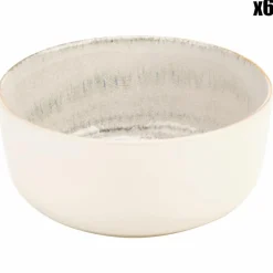 Cosy & Trendy Bols^6 Bols en Grès Baltic Magara beiges - D.14.5 cm