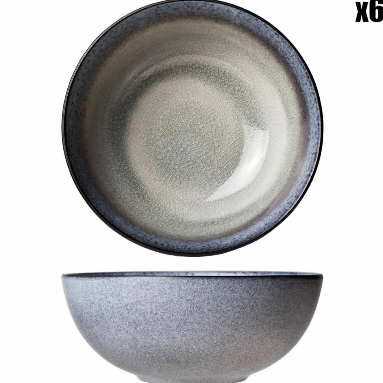 Cosy & Trendy Bols^6 Bols en Grès Provence verts - 15.5x6 cm