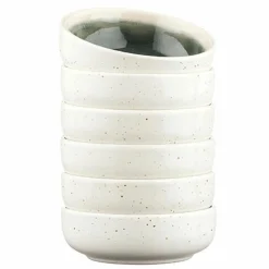 6 Bols Oxygen gris/vert bouteille/beige - D.9 cm-Bjorn Outlet