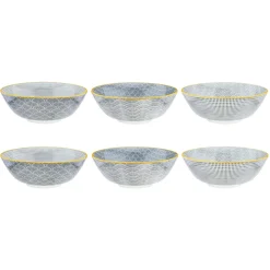 6 Bols Pattern Eclipse gris anthracite - D.21 cm-Bjorn Discount