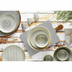 6 Bols Pattern Eclipse gris anthracite - D.21 cm-Bjorn Discount