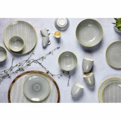 6 Bols petit-déjeuner Pattern Eclipse gris anthracite - D.15 cm-Bjorn New