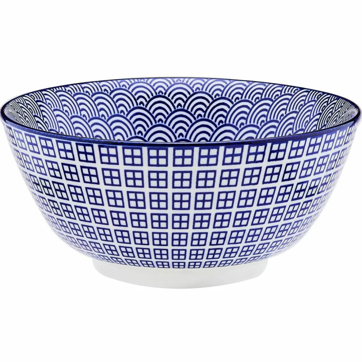 6 Bols petit-déjeuner Pattern Dark blue bleu foncé - D.15 cm-Bjorn