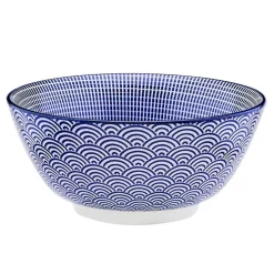 6 Bols petit-déjeuner Pattern Dark blue bleu foncé - D.15 cm-Bjorn