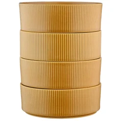 4 Bols Scandi jaune ocre - 100 cl-Bjorn Outlet