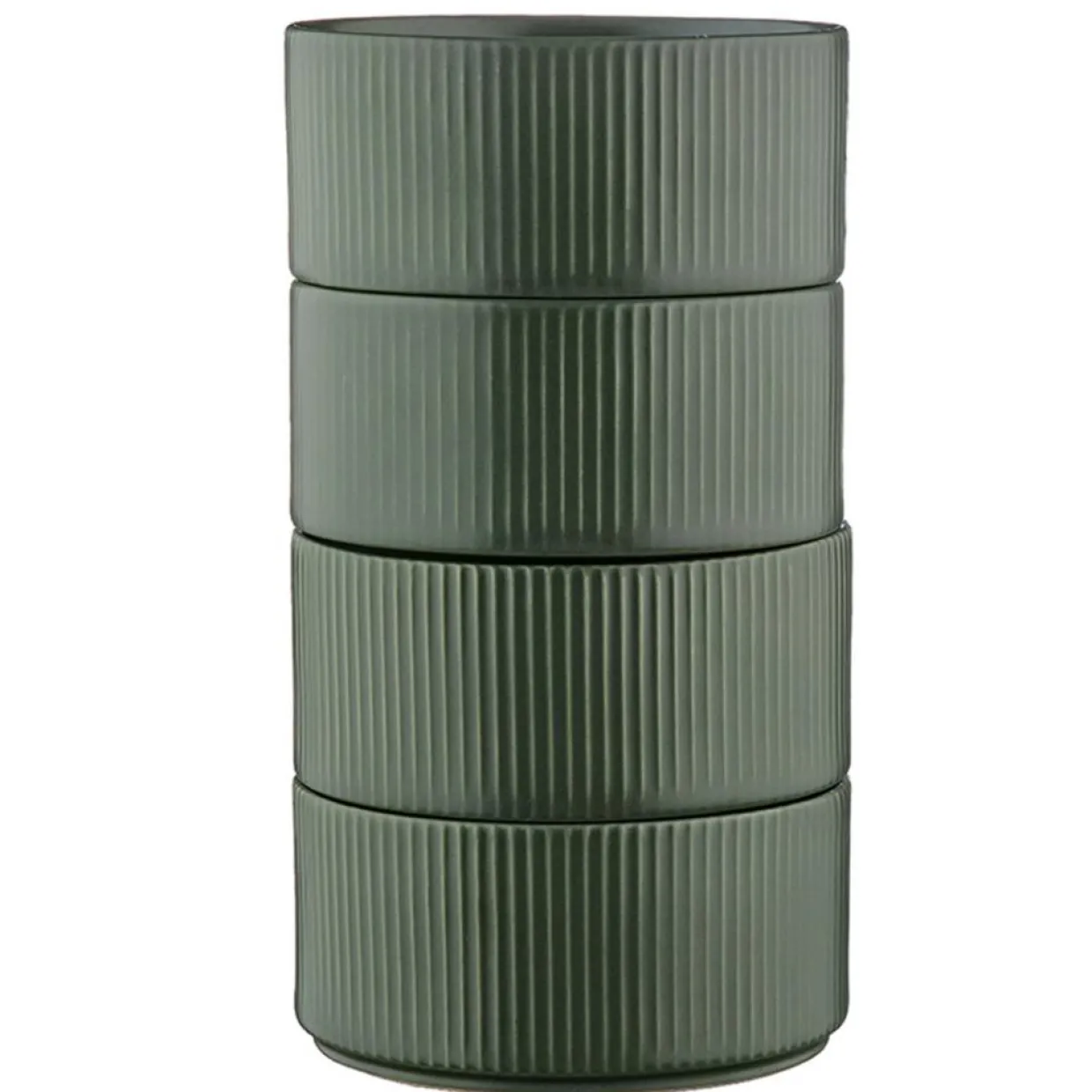 4 Bols Scandi vert olive - 40 cl-Bjorn Discount