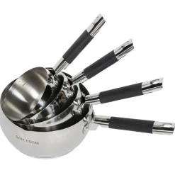 Gam'Hotel Casseroles^4 Casseroles induction argentées - D.14/16/18/20 cm
