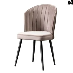 Wooden Art Chaises^4 Chaises Rubi marron - 52x85x42 cm