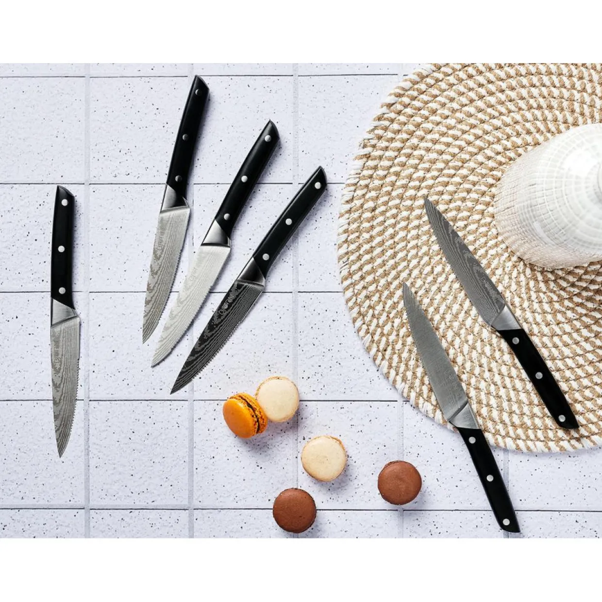 Bjorn Couteaux^6 Couteaux à steak Erling inox mat - 26x3x1 cm