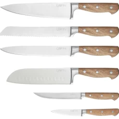 6 Couteaux de cuisine Jakob inox bois-Bjorn Online