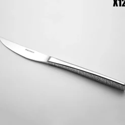 12 Couteaux de steak Signature argentés - 23 cm-Fauchon Sale