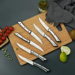 6 Couteaux Sharp noirs-Gam'Hotel Clearance