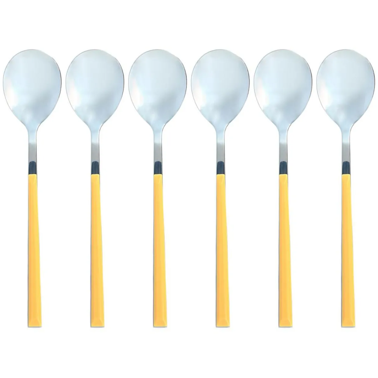 Menastyl Couverts De Table^6 Cuillères de table Colorama safran -21.5 cm