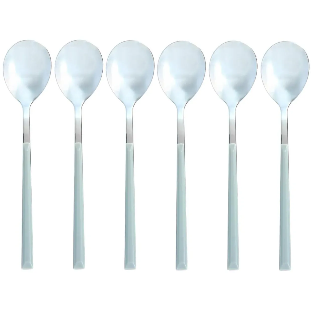 Menastyl Couverts De Table^6 Cuillères de table Colorama grises - 21.5 cm