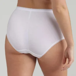 2 Culottes Coton & Dentelle blanches-Playtex Hot