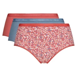 3 Culottes Coton Bio multicolores-Playtex Clearance