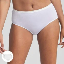 2 Culottes en Coton Bio blanches-Playtex Online