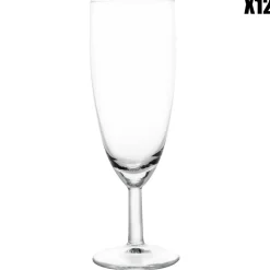 12 Flûtes à Champagne Ballon transparentes - 15cl-Cosy Moments Clearance