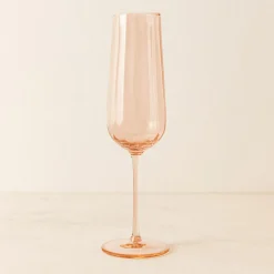 Novastyl Verres^4 Flutes Riviera24Cl En Verre Orange