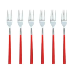 6 Fourchettes de table Colorama magenta - 21 cm-Menastyl Clearance