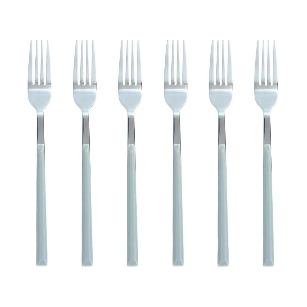 6 Fourchettes de table Colorama grises - 21 cm-Menastyl Clearance