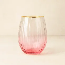 4 Gobelets Gatsby59Cl En Verre Rose-Novastyl Hot