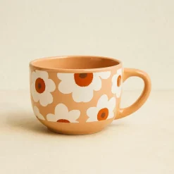 Novastyl Mugs, Tasses^6 Jumbo Marguerite45Cl En Grès Terracotta