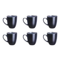 Bjorn Mugs, Tasses^6 Mugs en Grès Iris bleu foncé - 40 cl