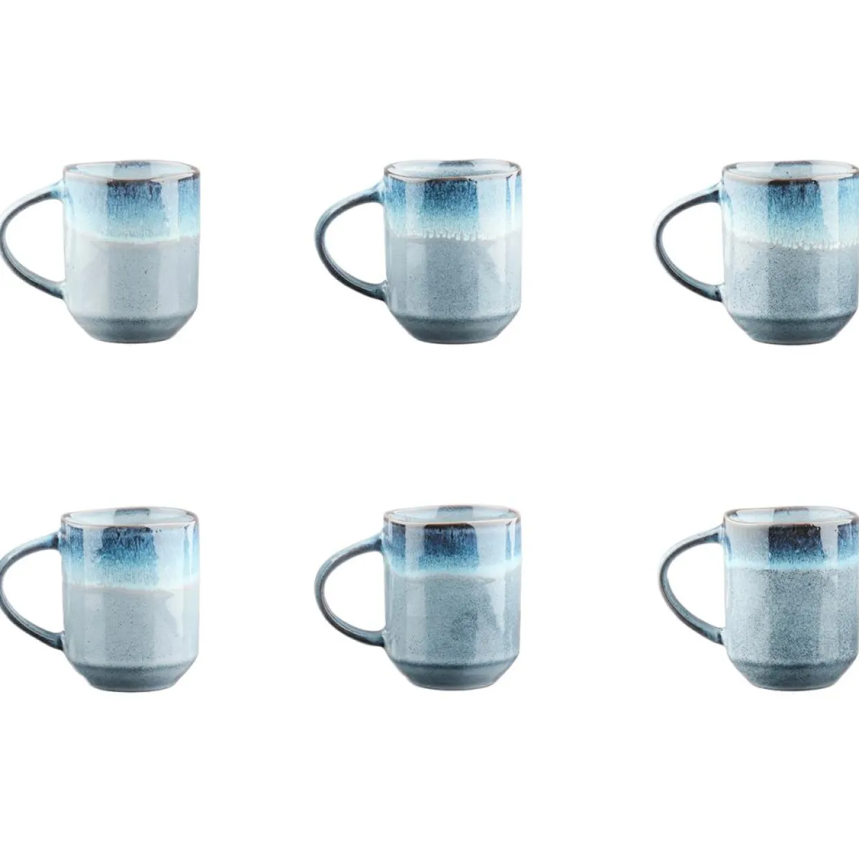 6 Mugs Genesis bleus - 40 cl-Bjorn Sale