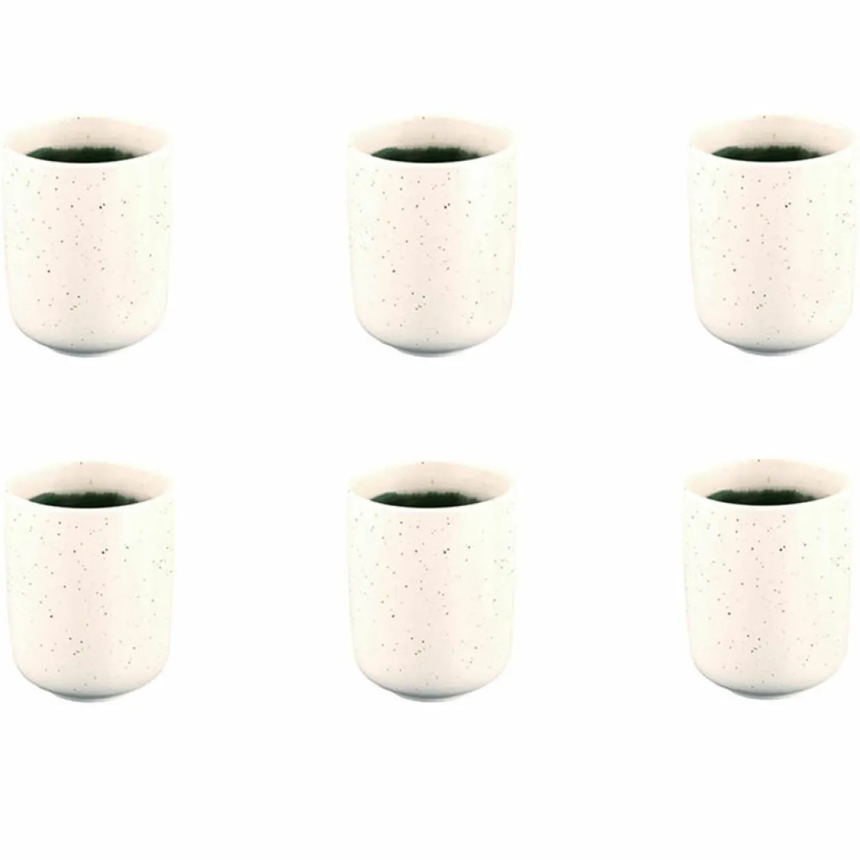 Bjorn Mugs, Tasses^6 Mugs Oxygen gris/vert bouteille/beige - 30 cl