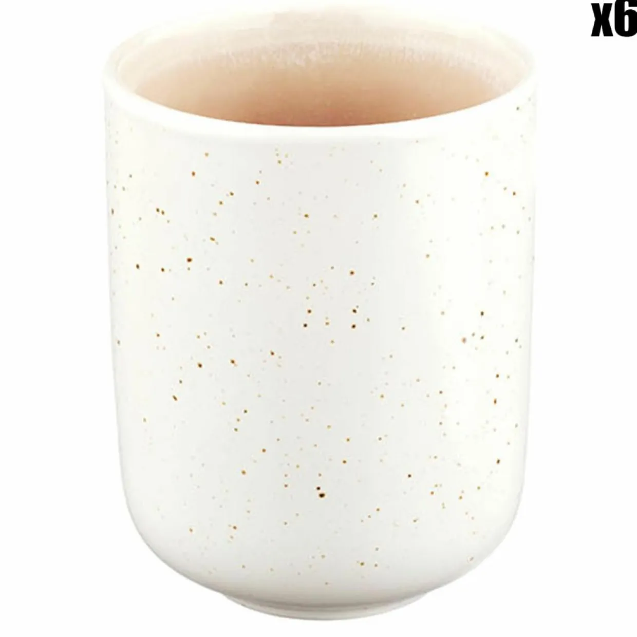 6 Mugs Oxygen rose poudre/beige - 30 cl-Bjorn Online