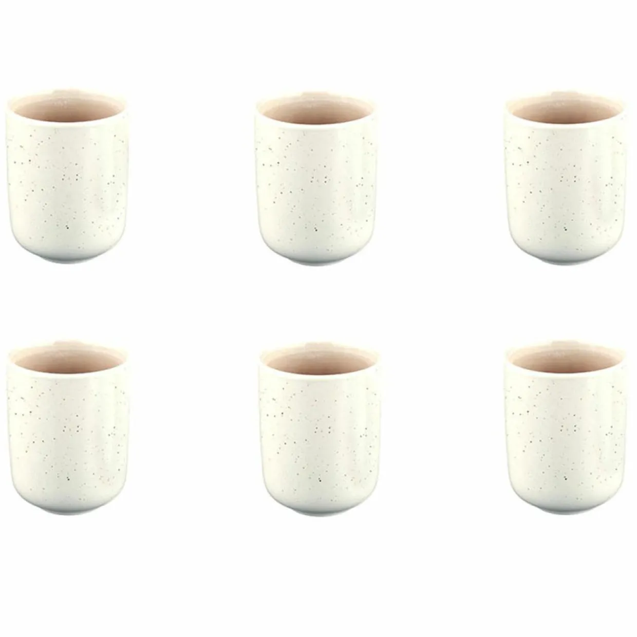 6 Mugs Oxygen rose poudre/beige - 30 cl-Bjorn Online