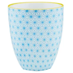 Bjorn Mugs, Tasses^6 Mugs Pattern Color bleu clair/rouge/jaune - 30 cl