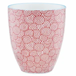 Bjorn Mugs, Tasses^6 Mugs Pattern Color bleu clair/rouge/jaune - 30 cl