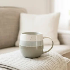 Novastyl Mugs, Tasses^6 Mugs Riga VertAmande 44Cl En Grès